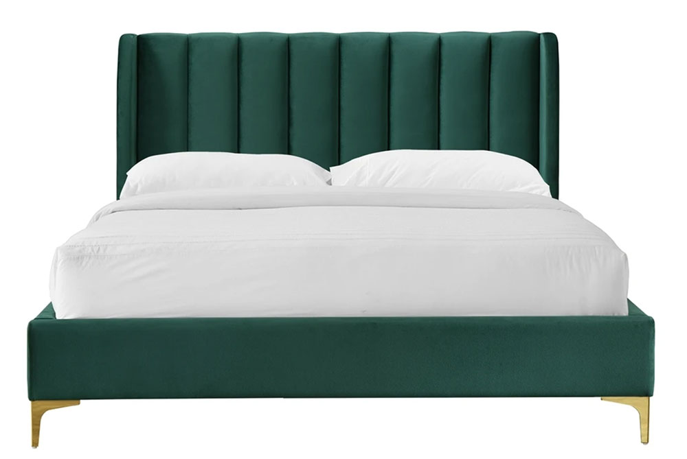 home furniture favourite emerald georgia velvet queen bed from she's got style interior design brisbane