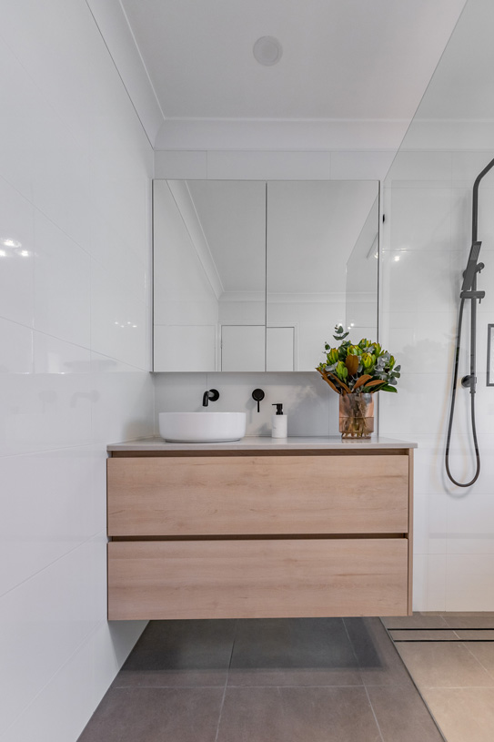 ferny grove custom vanity design for a bathroom renovation from she's got style interior design brisbane