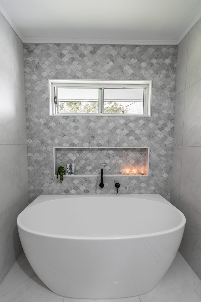 sophisticated modern marble bathroom designed by she's got style interior design brisbane